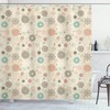 Rustic Snowflakes Winter Shower Curtain Set 