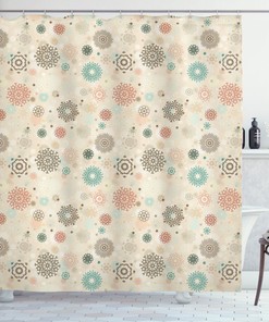 Rustic Snowflakes Winter Shower Curtain Set