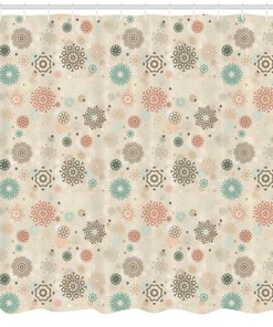 Rustic Snowflakes Winter Shower Curtain Set