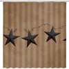 Rustic Star Barn Door Vintage Country Shower Curtain