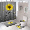 Rustic Sunflower Shower Curtain for a Cozy and Warm Bathroom 