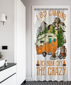 Rustic Trailers and Mountain Pine Trees RV Shower Curtain for Camper Bathroom