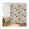 Rustic Vintage Botanical Floral Shower Curtain - Waterproof and Decorative Bathroom Decoration