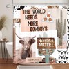 Rustic Western Desert Cactus and Farm Animal Farmhouse Shower Curtain