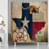 Rustic Western Lodge Farm Animals Shower Curtain for Bathroom Decor