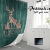 Rustic Whitetail Deer Shower Curtain for Hunting and Woodland Lovers