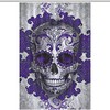 Rustproof Day Of The Dead Skull Shower Curtain For Bathroom Decor