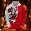 Rutgers Scarlet Knights 3D Zip Hoodie With Mascot Perfect For Every Fan