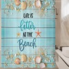 Rv Camper Beach Shells Small Shower Curtain For Compact Bath Spaces