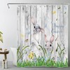 SCECALA Easter Shower Curtain- Add a Fresh Spring Look to Your Bathroom