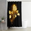 Sad Horse Graffiti Shower Curtain Creative Bathroom Decor Waterproof Fabric Curtain