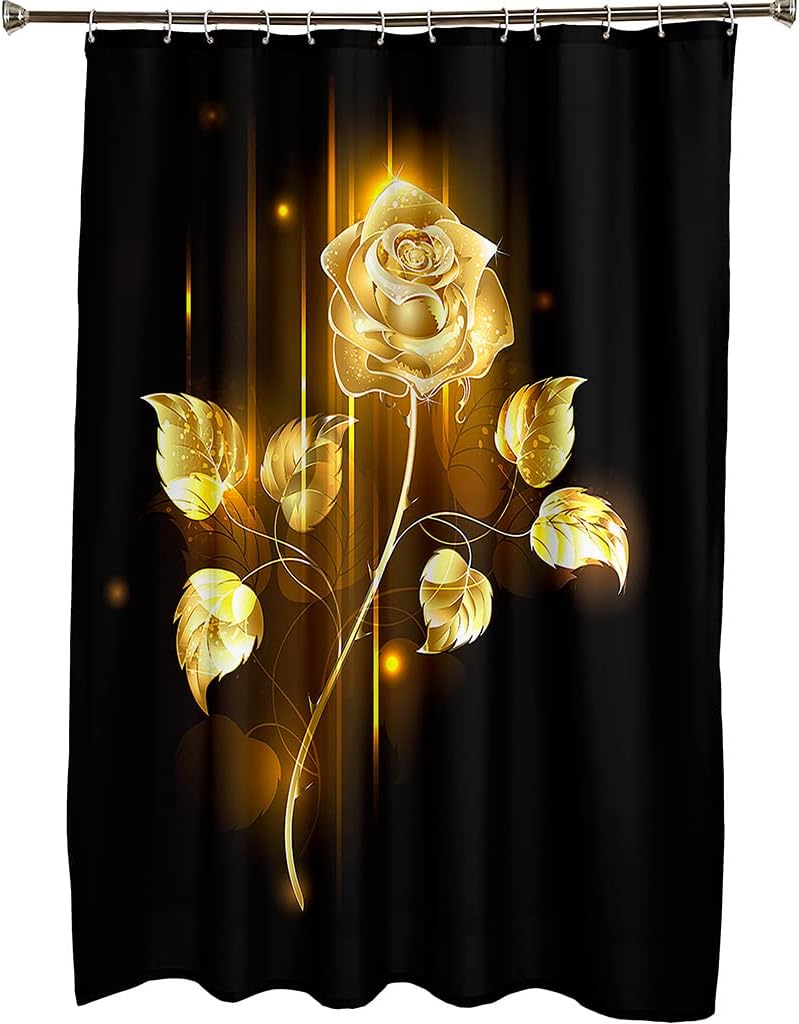 Sad Horse Graffiti Shower Curtain Creative Bathroom Decor Waterproof Fabric Curtain