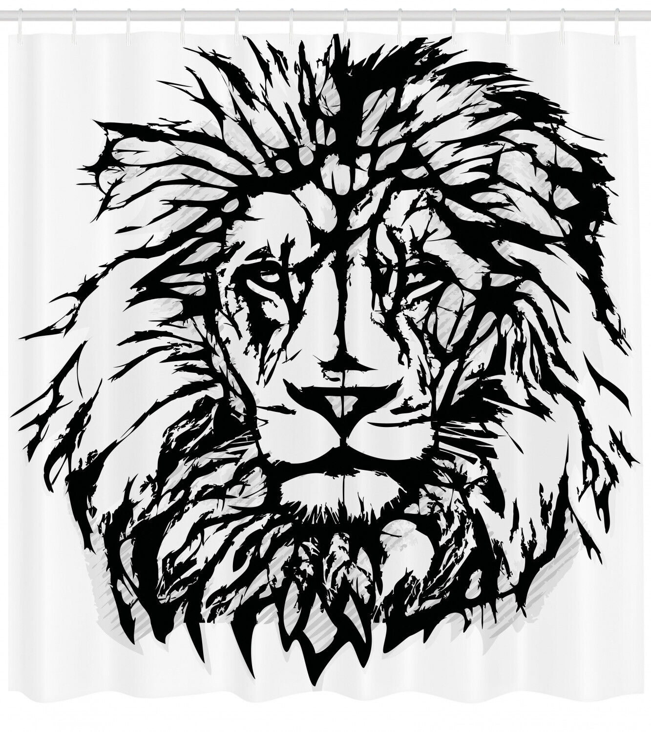 Safari Animal Print Savannah Lion Shower Curtain