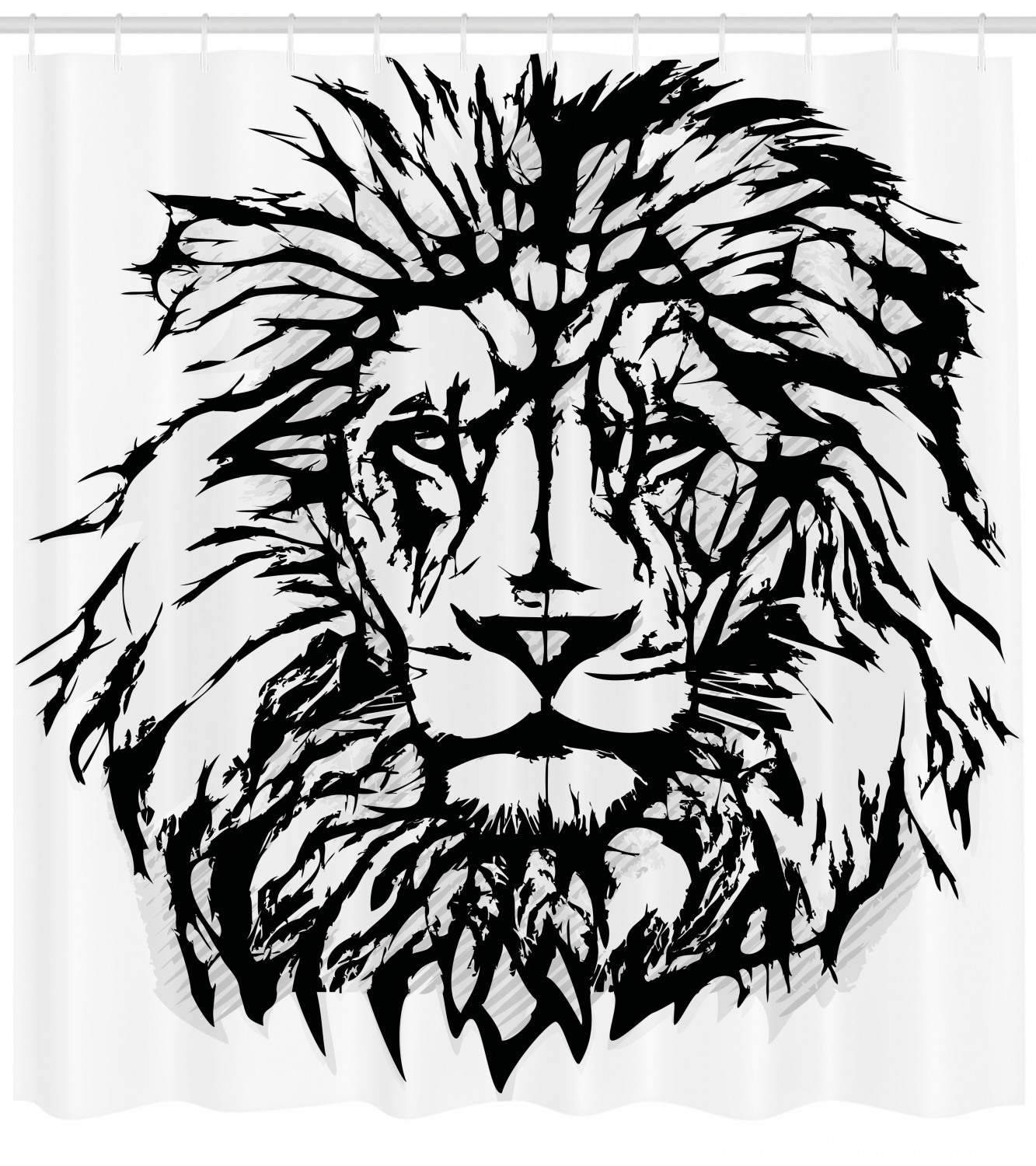 Safari Animal Print Savannah Lion Shower Curtain
