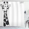 Safari Giraffe African Shower Curtain For Bathroom Decor