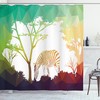 Safari Zebras Print Shower Curtain For A Touch Of Wilderness