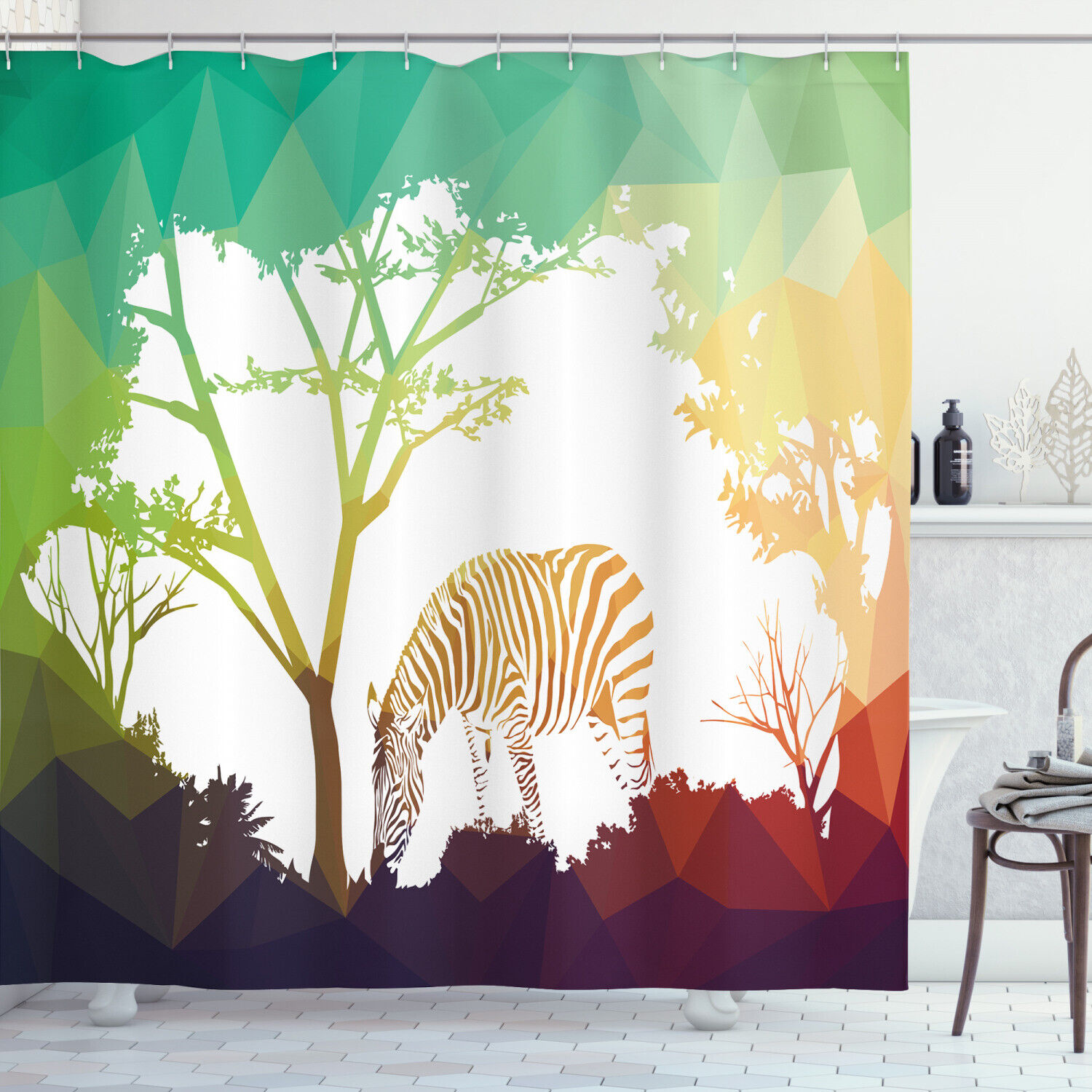 Safari Zebras Print Shower Curtain For A Touch Of Wilderness