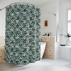 Sage Abstract Botanical Lavender Shower Curtain