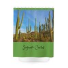 Saguaro Cactus in Desert Shower Curtain - Southwestern Bathroom Decor 