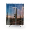 Saguaro Sunset Arizona Shower Curtain, Nature Lover Gift for Bath
