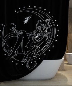 Sailor Moon Anime Merch Shower Curtain for Your Bathroom - Vintage Shower Curtains