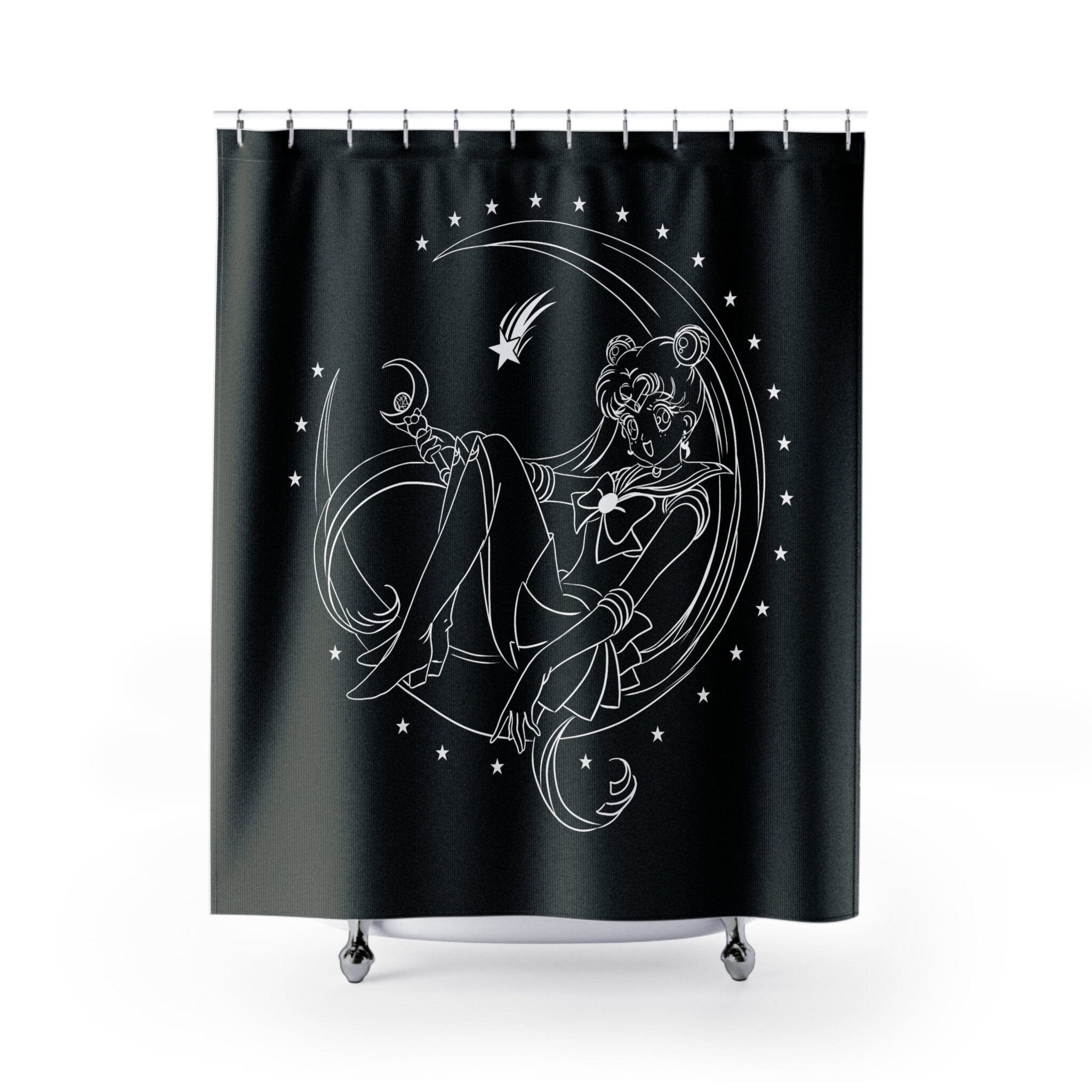 Sailor Moon Anime Merch Shower Curtain for Your Bathroom - Vintage Shower Curtains