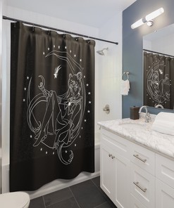 Sailor Moon Anime Merch Shower Curtain for Your Bathroom - Vintage Shower Curtains