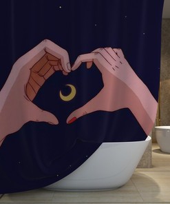 Sailor Moon Anime Shower Curtain for Your Bathroom - Print Shower Curtain