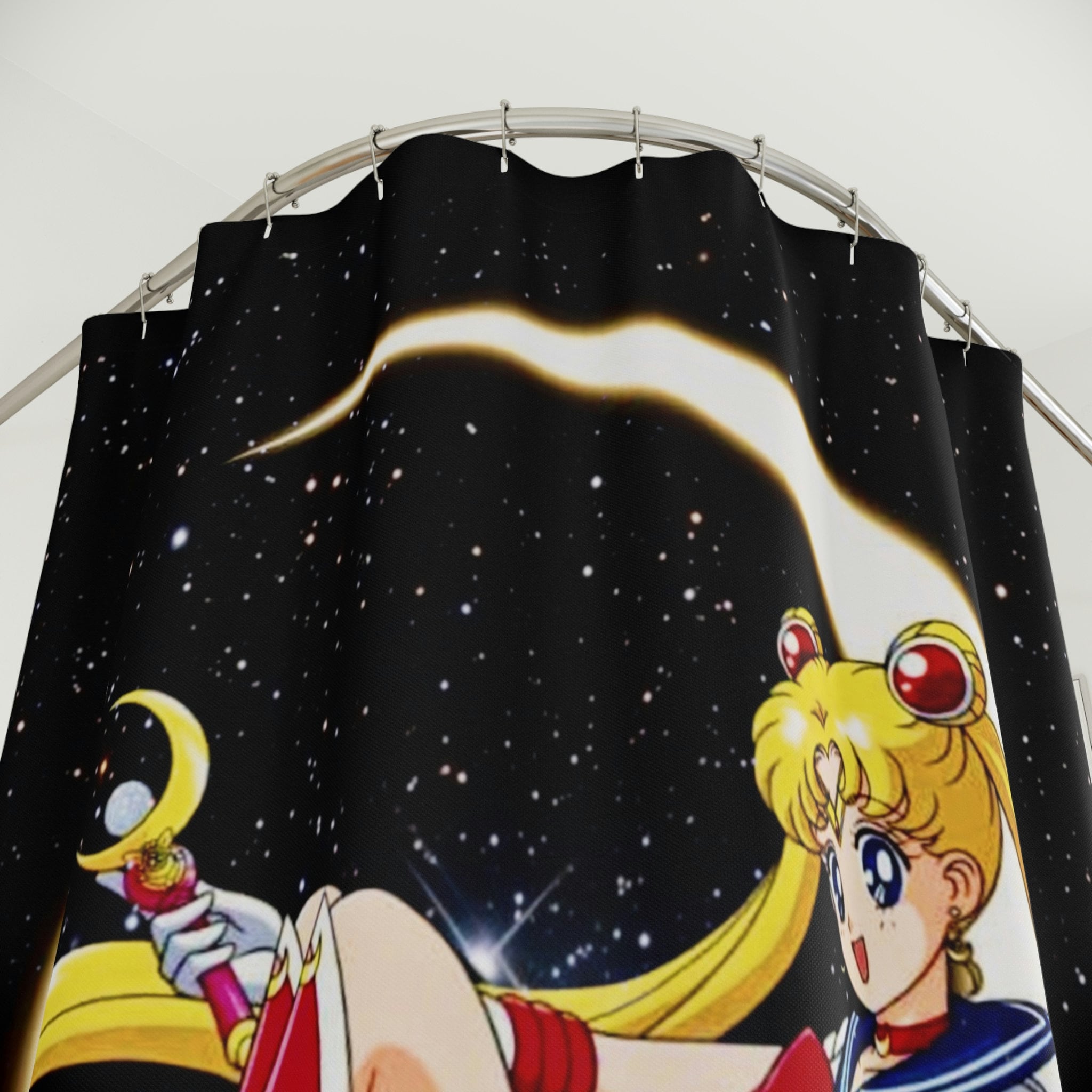 Sailor Moon Printed Shower Curtain - Anime Bathroom Decor