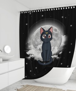 Sailor Moon Unique Anime Shower Curtain for Your Bathroom - Print Shower Curtain