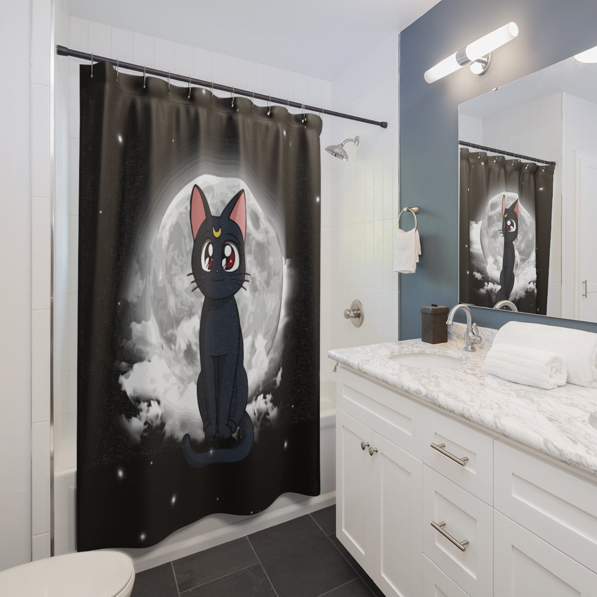 Sailor Moon Unique Anime Shower Curtain for Your Bathroom - Print Shower Curtain