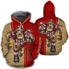 San Francisco 49Ers 3D All Over Print Zip Hoodie Perfect For Nfl Fans