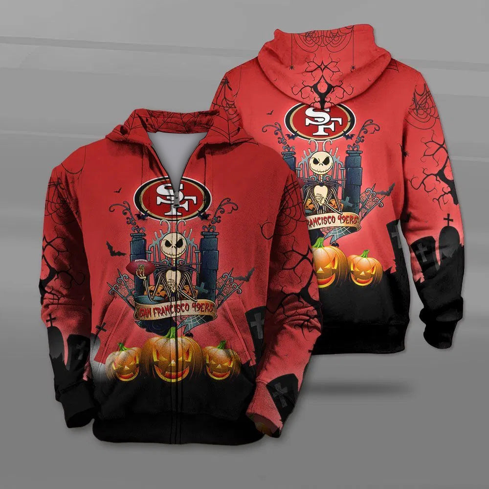 San Francisco 49Ers 3D Background Skull Smoke Hoodie A Bold Look For Fans