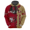 San Francisco 49Ers 3D Skull Hoodie Pullover And Zip Hoodie For Fans