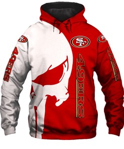 San Francisco 49Ers 3D Skull Printed Hoodie Perfect For Bold Fans