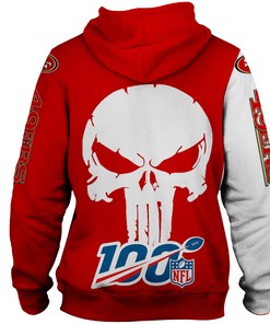 San Francisco 49Ers 3D Skull Printed Hoodie Perfect For Bold Fans