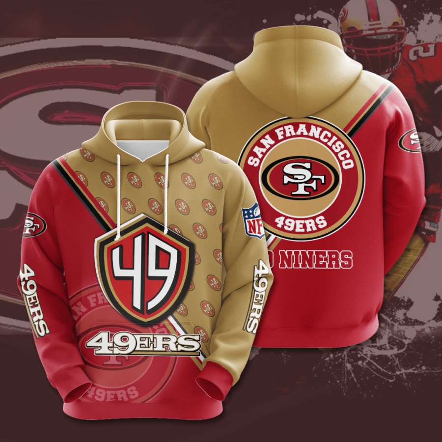 San Francisco 49Ers All Over Print 3D Sport Hoodie