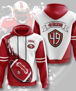 San Francisco 49Ers All Over Print 3D Sport Hoodie - 1
