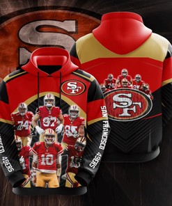 San Francisco 49Ers All Over Print 3D Sport Hoodie - 11