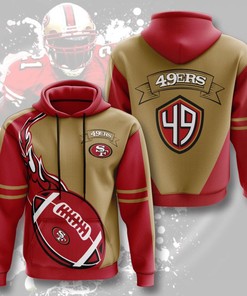 San Francisco 49Ers All Over Print 3D Sport Hoodie - 12