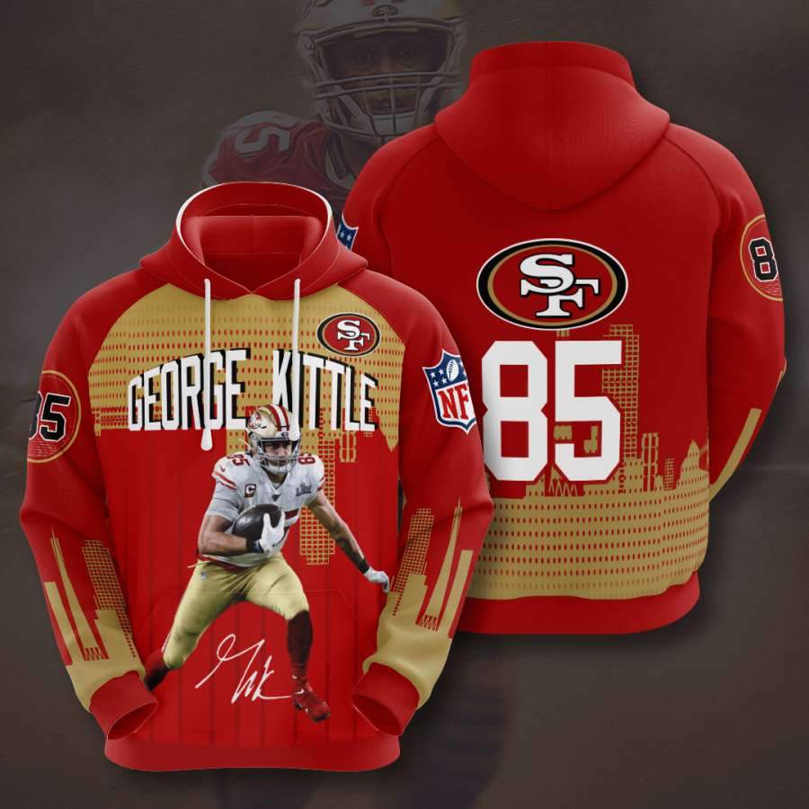 San Francisco 49Ers All Over Print 3D Sport Hoodie - 14