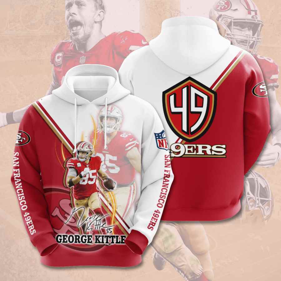 San Francisco 49Ers All Over Print 3D Sport Hoodie - 3D Hoodies With Zippers