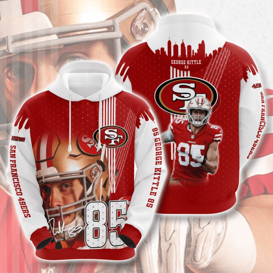 San Francisco 49Ers All Over Print 3D Sport Hoodie - 4