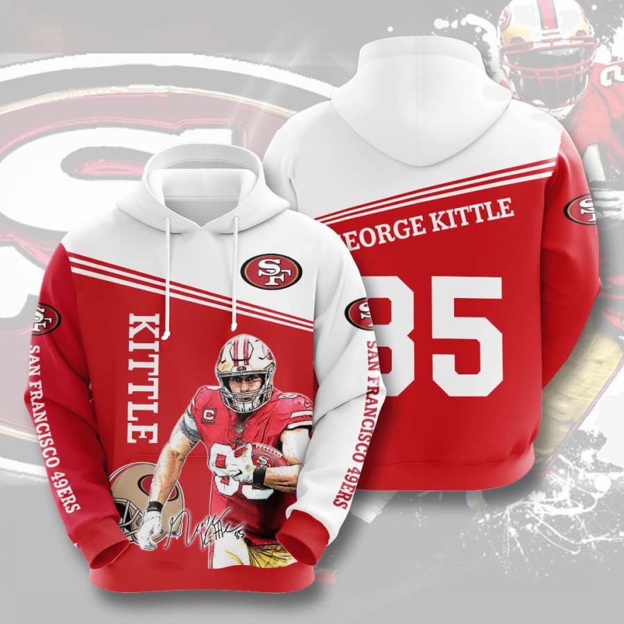 San Francisco 49Ers All Over Print 3D Sport Hoodie - 7