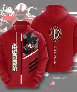 San Francisco 49Ers All Over Print 3D Sport Hoodie - Custom 3D Hoodies