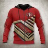 San Francisco 49Ers All Over Print Zip Up Hoodie 3D No 1 Gifts For Fans