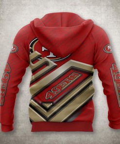 San Francisco 49Ers All Over Print Zip Up Hoodie 3D No 1 Gifts For Fans