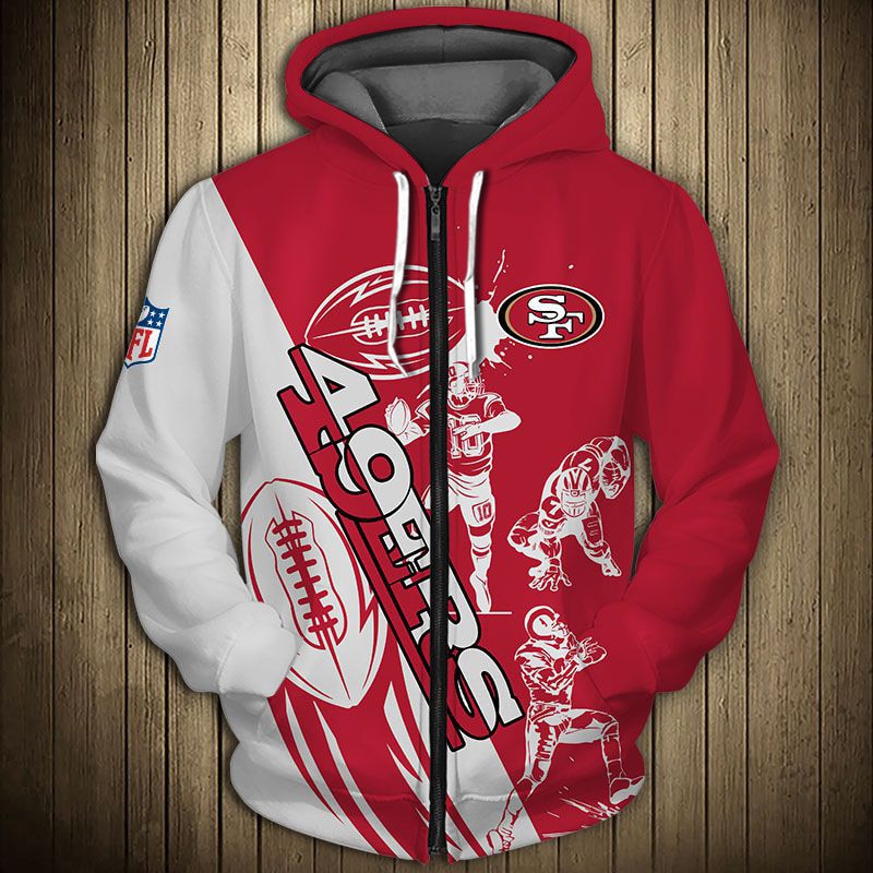 San Francisco 49Ers Cute Zip Hoodie Pullover Perfect Gift For Fans