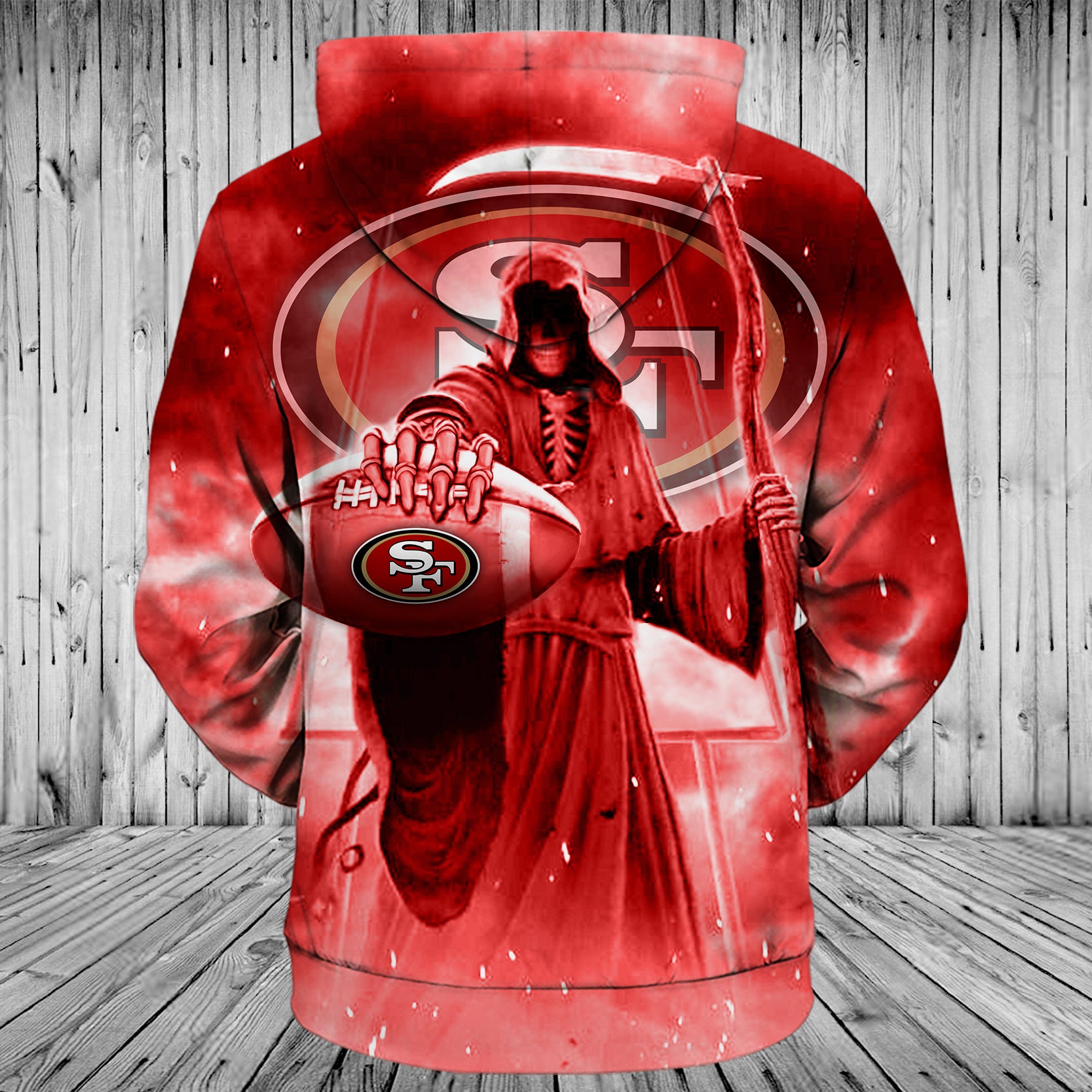 San Francisco 49Ers Devil Eyes 3D Hoodie Perfect For Bold Fans