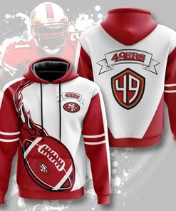San Francisco 49Ers Flame Balls Style #1 Graphic All Over Print Hoodie Gift For Fans